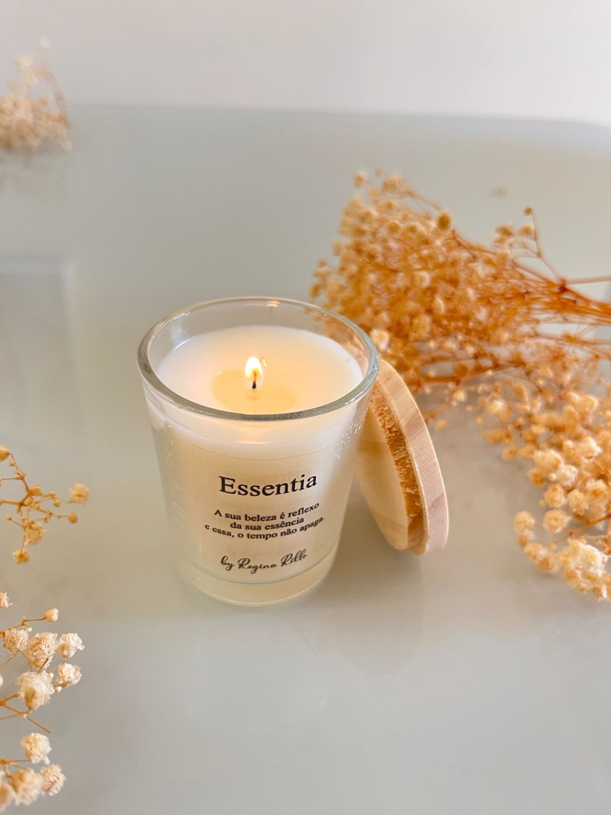 Vela aromática com tampa 70g para casamento - Imagem 3