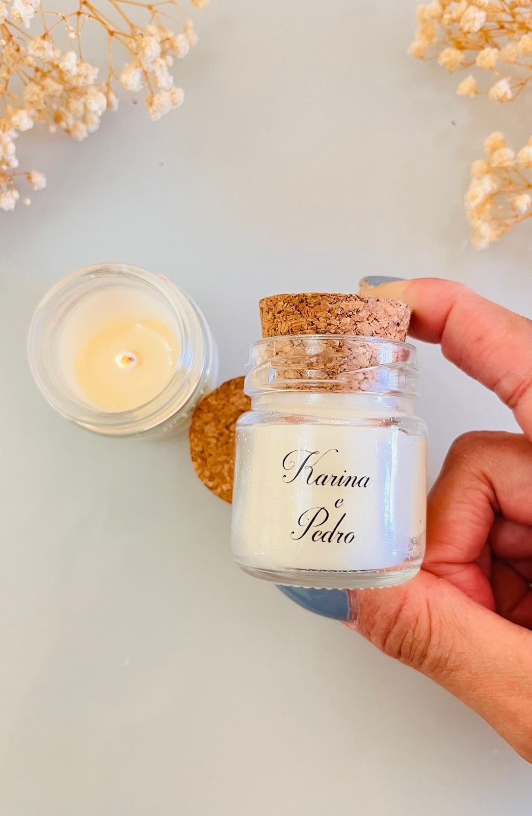 Vela aromática 40g para casamento - Imagem 2
