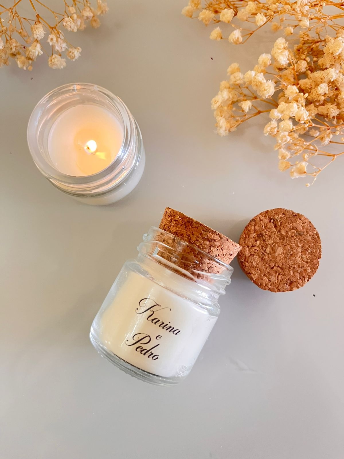 Vela aromática 40g para casamento - Imagem 3