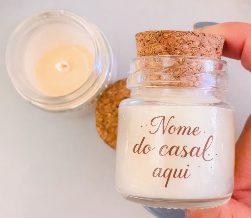 Vela aromática 40g para casamento - Imagem 4